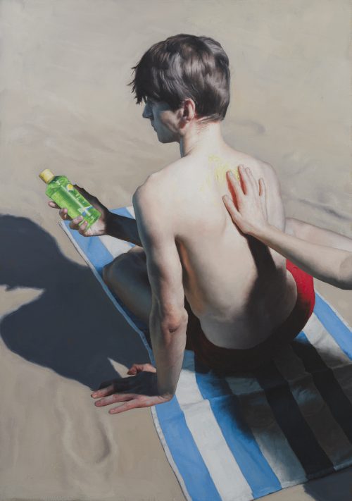 Aidan Barker-Hill - Aloe Vera, 2024  Oil on linen, 24x36 inches / 60x91 cm