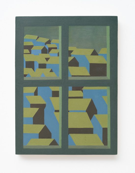 A Place Between 2025   oil on wooden panel, 23.5 cm x 30.5 cm x 2 cm