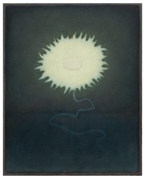 Justin Cole, Floral #11, 2025  Oil on panel. Cm 25x20 / 10x8 inches