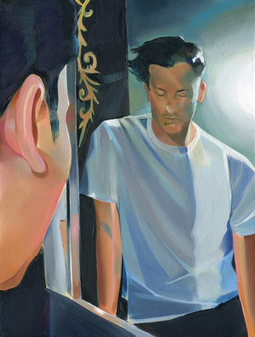 Lo Specchio, 2024  Oil on canvas. 12x9 inches / 30x23 cm