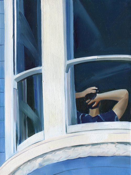 SF Window, 2024  Oil on canvas. 12x9 inches / 30x23 cm