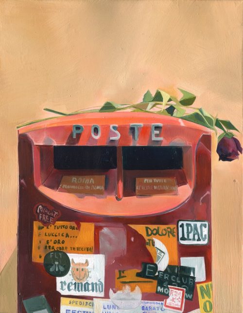 Send Me His Love, 2024  Oil on canvas. 14x11 inches / 35x28 cm