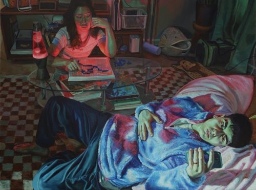 Owen Rival - Conflict, 2024  Acrylic on canvas, 30x40 inches / 76x101 cm