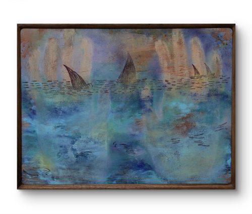 Xuanru Wang, The Impossible Hand III, 2025  Oil and was on wood. Cm 40,5 x 30,5 /  16x12 inches